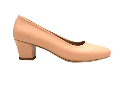 Beyaz (Oc Shoes) 41-42 Büyük Numara Topuklu Kadın Ayakkabı NUT