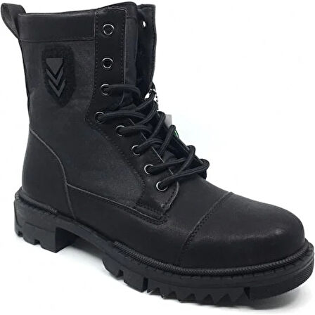 Forza Günlük Kışlık Fermuarlı Uniseks Postal Bot Ayakkabı SİYAH