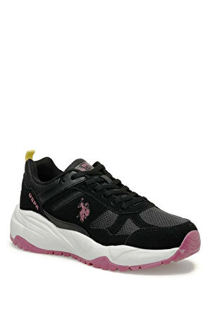 U.S. Polo Assn. SATORI WMN 3PR Bağcıklı Phlon/Termo Taban Kadın Sneaker SİYAH