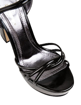 Park Moda Siyah Platform Topuklu Kadın Abiye Ayakkabı RUGAN SİYAH