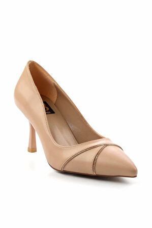 Park Moda Taş Detaylı Kadın Topuklu Ayakkabı NUT