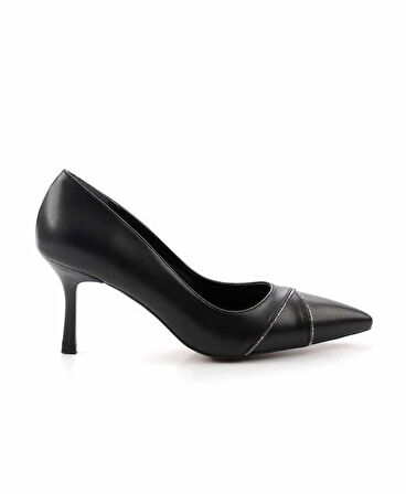 Park Moda Taş Detaylı Kadın Topuklu Ayakkabı SİYAH