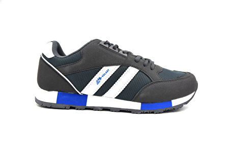 M.P 1548 Ortopedik Siyah Erkek Günlük Koşu ve Yürüyüş Sneaker Ayakkabı FÜME