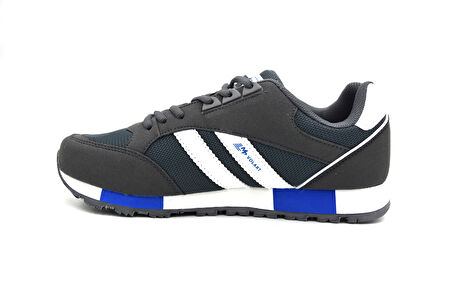 M.P 1548 Ortopedik Siyah Erkek Günlük Koşu ve Yürüyüş Sneaker Ayakkabı FÜME