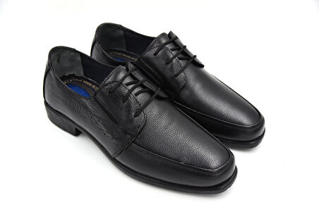 Prego İçi Dışı Hakiki Deri Termo Kaymaz Taban Erkek Klasik Ayakkabı SİYAH