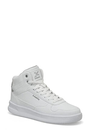 Kinetix ARBER PU HI 4FX Phlon Hafif Taban Bağcıklı Blekli  Erkek High Sneaker BEYAZ