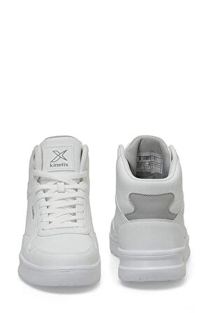 Kinetix ARBER PU HI 4FX Phlon Hafif Taban Bağcıklı Blekli  Erkek High Sneaker BEYAZ
