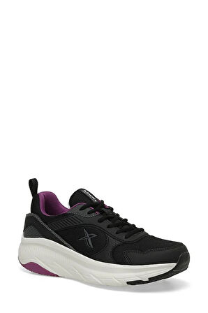 Kinetix GLANCE PU W 4P Phlon Hafif Taban Bağcıklı  Kadın Comfort Ayakkabı SİYAH