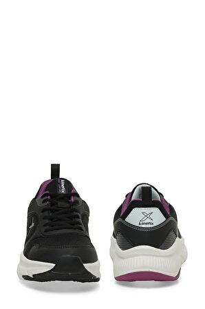 Kinetix GLANCE PU W 4P Phlon Hafif Taban Bağcıklı  Kadın Comfort Ayakkabı SİYAH