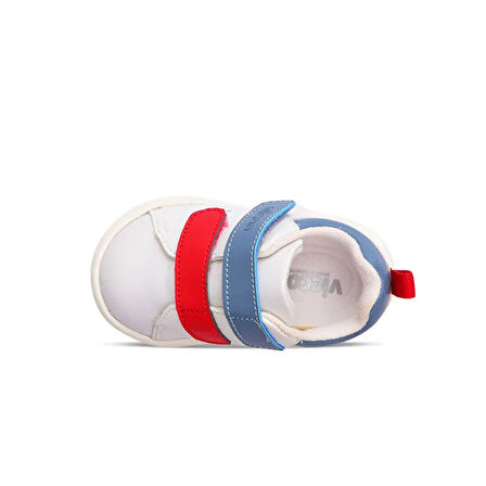 Vicco Bangkok 346.e24y.125 (First Step) Phlon Hafif Taban Ortapedik Cırtlı İlk Adım Spor Ayakkabı Beyaz Mavi