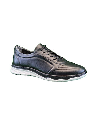 Prego (M.Y.M) Poli Hafif Taban Hakiki Deri Günlük Erkek Ayakkabı SİYAH