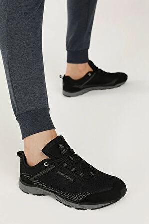 Lumberjack Dare Bağcıklı Memory Taban Unısex Koşu Spor Ayakkabısı SİYAH