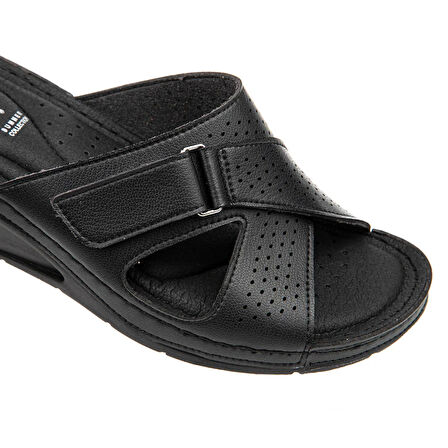 Muya Duro Microfiber Confort Günkük Kadın Terlik SİYAH