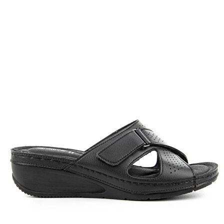 Muya Duro Microfiber Confort Günkük Kadın Terlik SİYAH