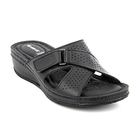 Muya Duro Microfiber Confort Günkük Kadın Terlik SİYAH