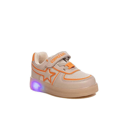 Prego (Conpax)  102-01 Anora Termo Kaymaz Taban Ortapedik Cırtlı Çocuk Spor Ayakkabı BEJ