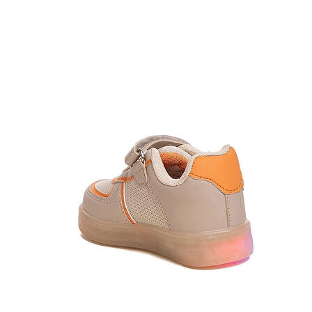 Prego (Conpax)  102-01 Anora Termo Kaymaz Taban Ortapedik Cırtlı Çocuk Spor Ayakkabı BEJ