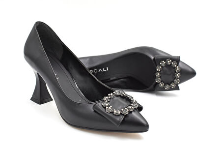 Prego (Kırcalı) Topuklu Kadın Ayakkabı SİYAH