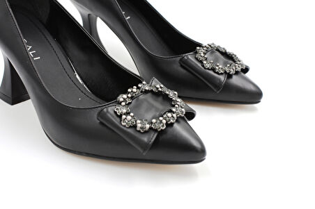 Prego (Kırcalı) Topuklu Kadın Ayakkabı SİYAH