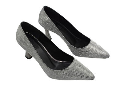 Prego (Park Moda) Kadın Stiletto Ayakkabı PLATİN