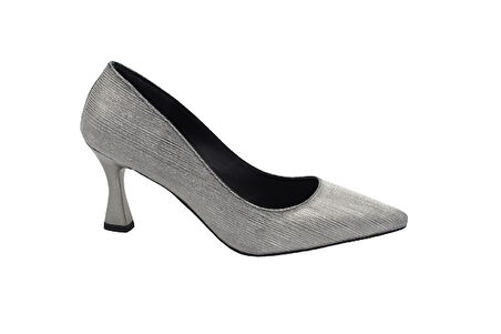 Prego (Park Moda) Kadın Stiletto Ayakkabı PLATİN