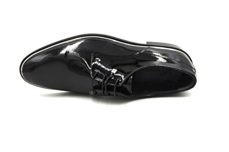 Fosco 8035 Rugan Siyah Erkek Hakiki Deri Klasik Ayakkabı RUGAN SİYAH