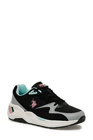 U.S. Polo Assn.Husky Wmn 4 Fx Kadın Spor Ayakkabı SİYAH GRİ