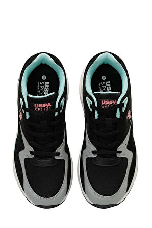 U.S. Polo Assn.Husky Wmn 4 Fx Kadın Spor Ayakkabı SİYAH GRİ