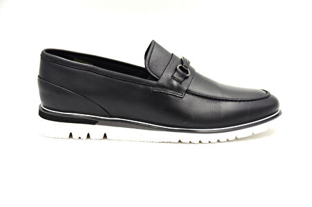 Marcomen 152-19437 İçi Dışı Hakiki Deri Eva Hafif Taban Erkek Günlük Ayakkabı SİYAH