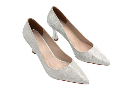 Prego (Park Moda) Kadın Stiletto Ayakkabı GUMÜŞ