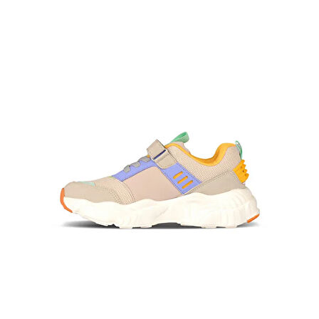 Vicco Kong Phlon Hafif Taban Cırlı Ortopedik Çocuk Spor Ayakkabı BEJ