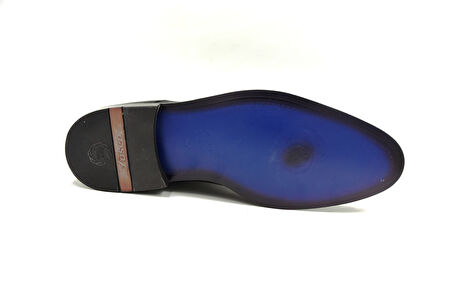 Fosco 8003 Mr İçi Dışı Hakiki Deri Erkek Klasik Neolit Ayakkabı SİYAH