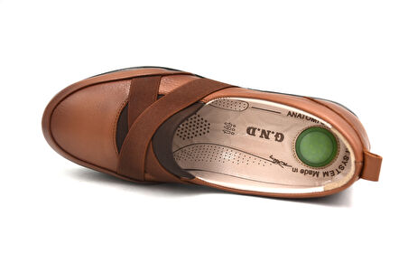 Prego (GND) İçi Dışı Hakiki Deri Termo Kaymaz Taban Günlük Kadın Ayakkabı TABA