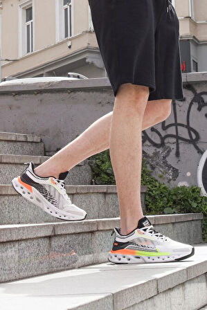 Jump 30342 Phlon Hafif Taban Bağcıklı Erkek Sneaker Günlük Spor Ayakkabı BEYAZ