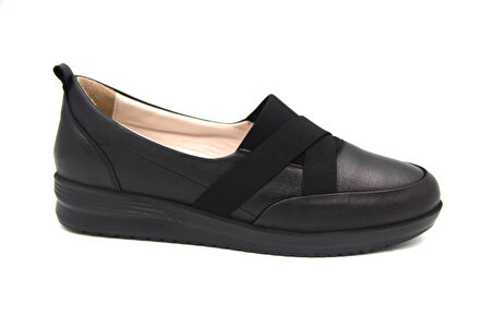 Prego (GND) İçi Dışı Hakiki Deri Termo Kaymaz Taban Günlük Kadın Ayakkabı SİYAH