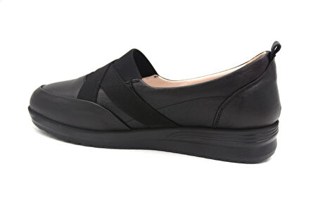 Prego (GND) İçi Dışı Hakiki Deri Termo Kaymaz Taban Günlük Kadın Ayakkabı SİYAH