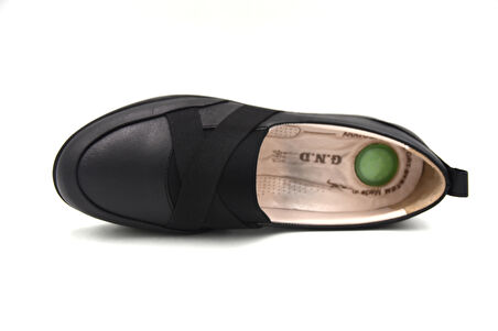 Prego (GND) İçi Dışı Hakiki Deri Termo Kaymaz Taban Günlük Kadın Ayakkabı SİYAH