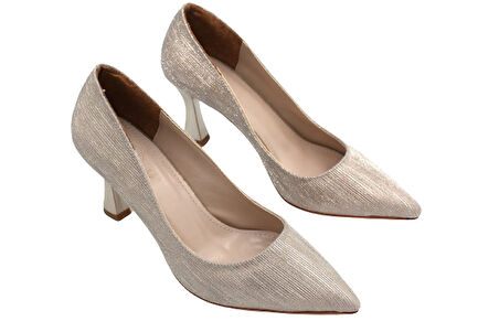 Prego (Park Moda) Kadın Stiletto Ayakkabı ALTIN