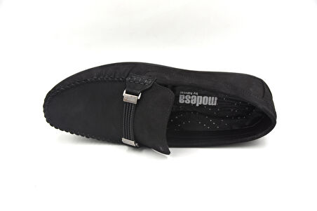 Prego (Modesa) İçi Dışı Hakiki Deri Termo Kaymaz Taban Günlük Erkek Ayakkabı SİYAH