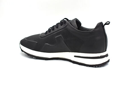 Beyaz (Dr.İfe) Poli Hafif Taban Hakiki Deri Bağcıklı Günlük Erkek Ayakkabı SİYAH