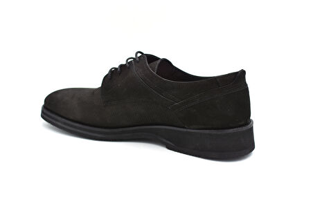 Fosco İçi Dışı Haiki Deri Eva Hafif Taban Gümlük Erkek Ayakkabı MAT SİYAH