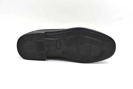 Beyaz (Showmen) Hakiki Deri Poli Hafşf Taban Bağcıklı Günlük Erkek Comfort Ayakkabı SİYAH