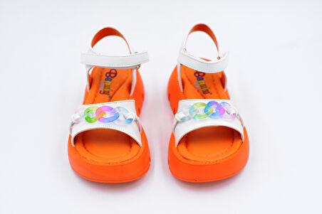 Prego (Mini Angel) Poli Hafif Cırtlı Çocuk Sandalet BEYAZ