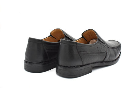 Prego (Showmen) İçi Dışı Hakiki Deri Poli Hafif Taban Günlük Erkek Ayakkabı SİYAH