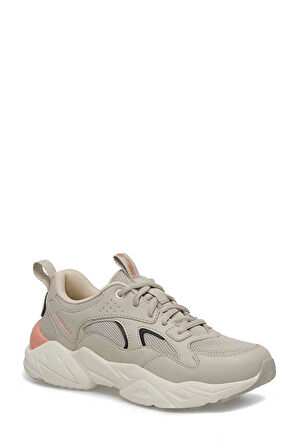 Lumberjack Dakota 4FX Memory İçtaban Bağcıklı Hafif Taban Kadın Sneaker Ayakkabı BEJ