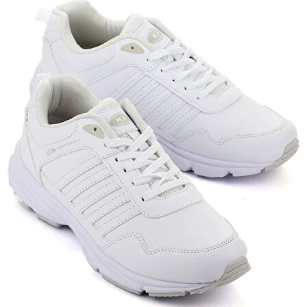 M.P. 222-6923 Hafif Poli Taban Bağcıklı Erkek Spor Ayakkabı BEYAZ