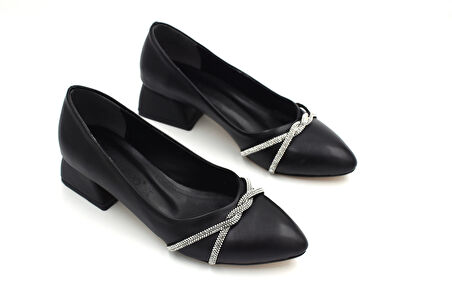 Prego (Ayem) Alçak Topuklu Günlük Kadın Ayakkabı SİYAH