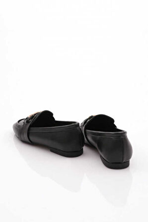 Prego (Park Moda) Toka Detaylı Günlük Kadın Ayakkabı SİYAH