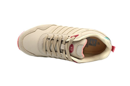 M.p Poli Hafif Taban Kadın Bağcıklı  Koşu Ayakkabı 242-6923 BEJ