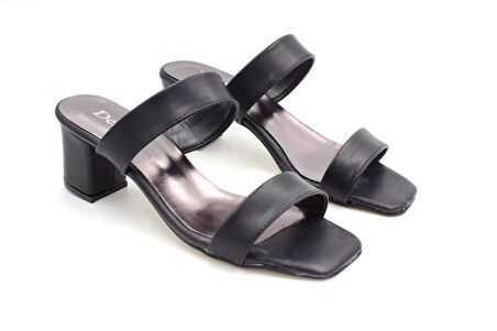 Prego (Desniy) Topuklu Günlük Kadın Terlik SİYAH